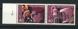 1978, SUVA – sicher arbeiten, Zweierstreifen waagrecht **